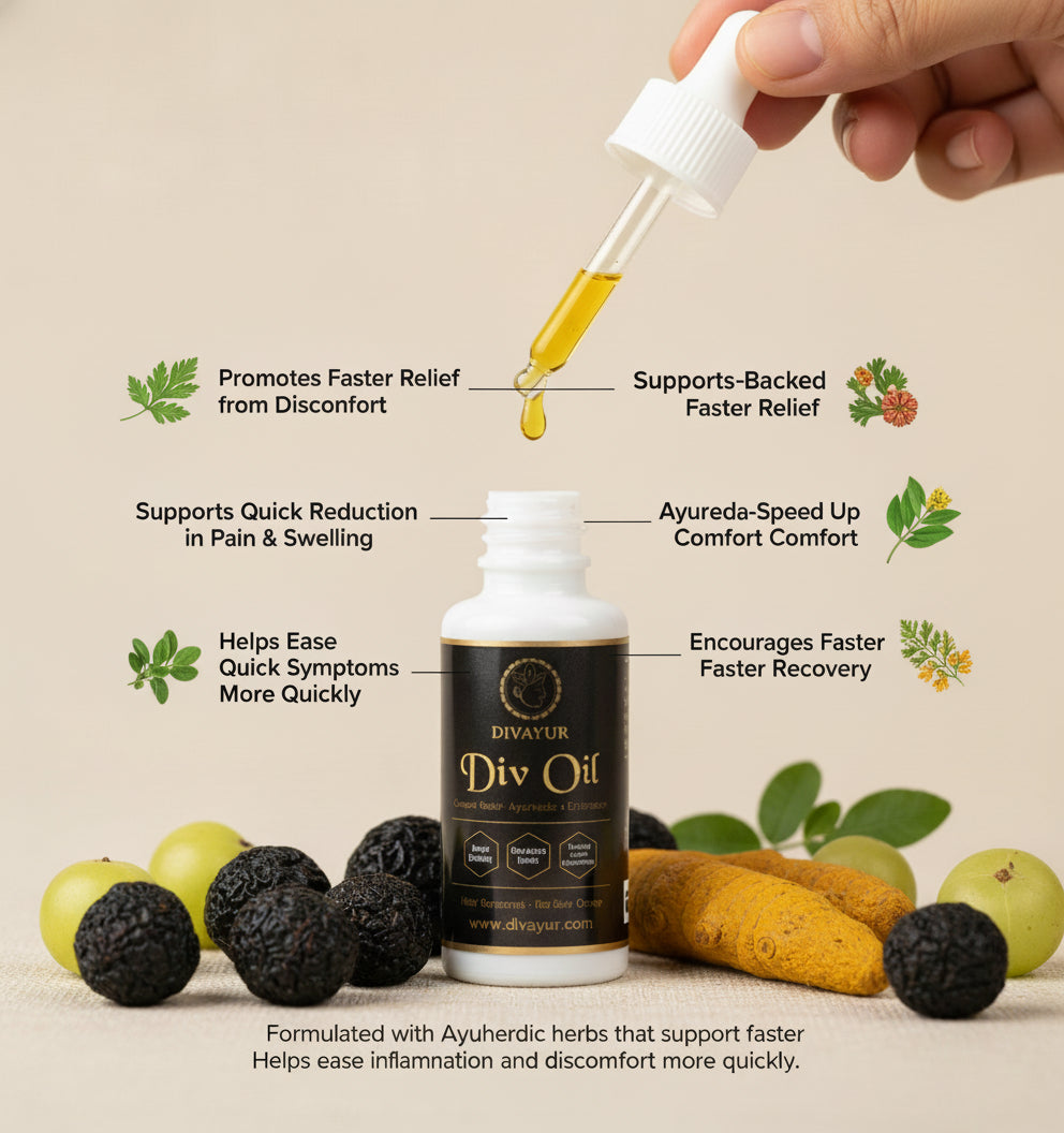 Divayur Div Oil – Ayurvedic Pain Relief & Healing Oil